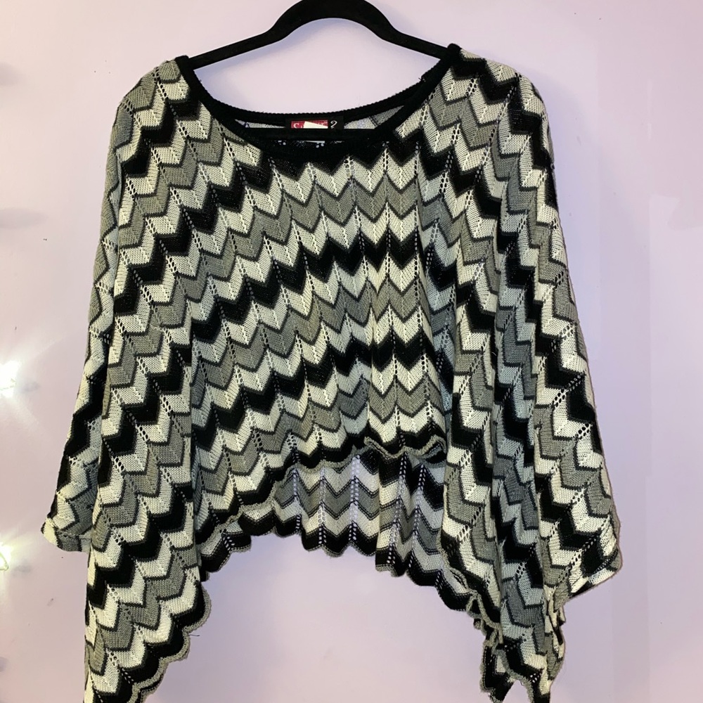 Black and white sweater